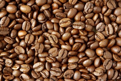 Grains de café éparpillés