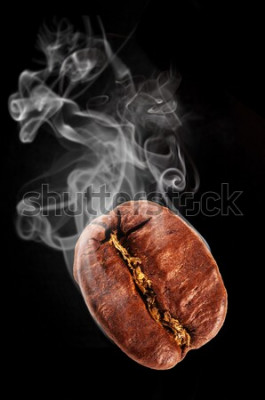 Papier peint  Grains de café torréfiés réalistes