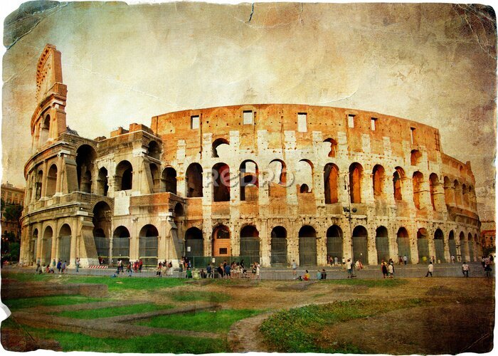 Papier peint  grand Colisée - image de style vintage