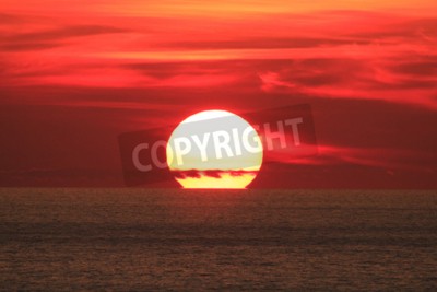 Papier peint  Grand coucher de soleil