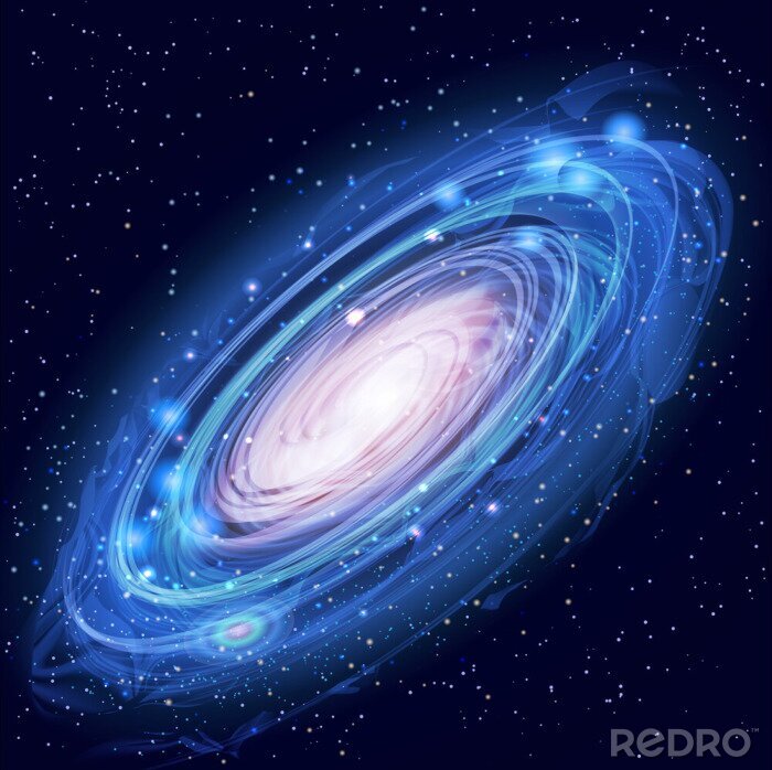 Papier peint  Grande galaxie sur fond d'espace