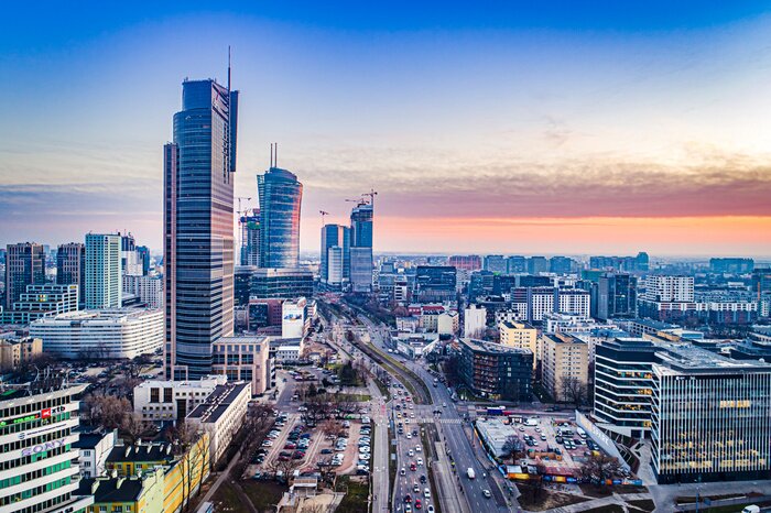 Papier peint  Gratte-ciel de Varsovie