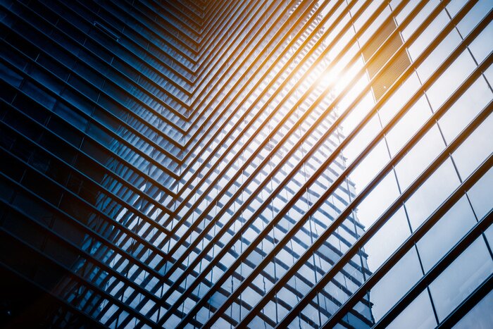 Papier peint  Gratte-ciel en verre