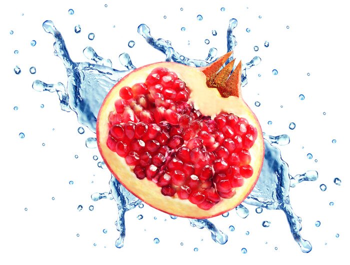 Papier peint  Grenade coupée en tranches