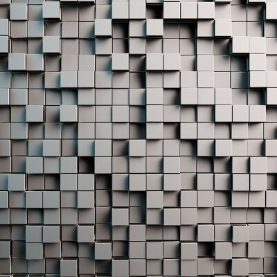 Papier peint  Gris 3D fond avec dices