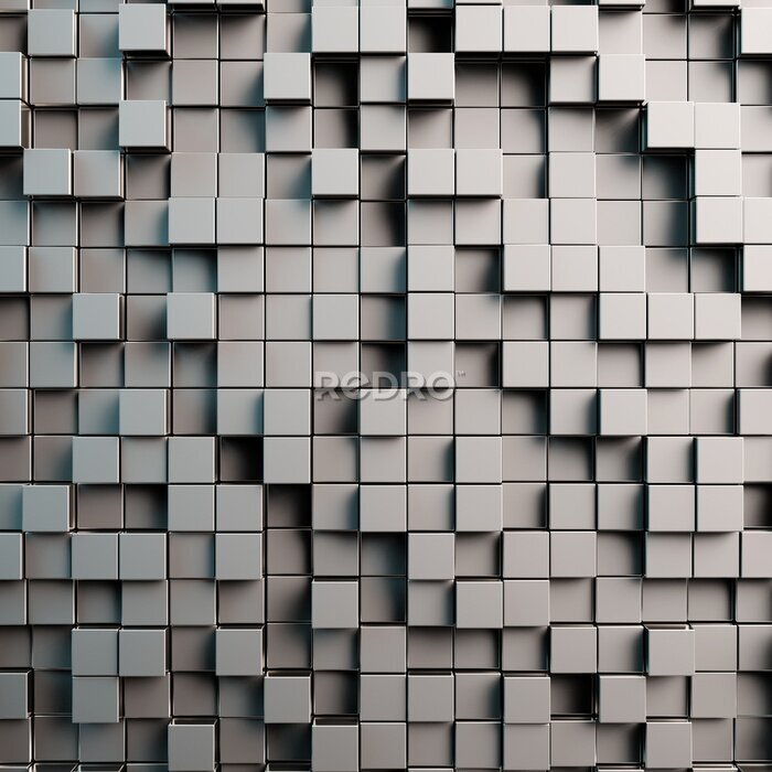 Papier peint  Gris 3D fond avec dices