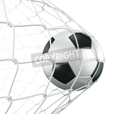 Papier peint  Gros plan balle dans les filets