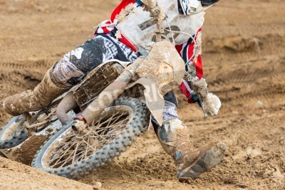 Papier peint  Gros plan d'un vélo de motocross