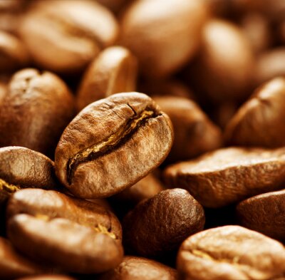 Gros plan et grains de café