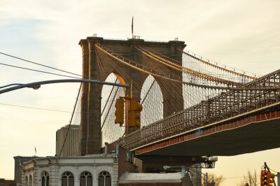 Gros plan sur le Pont de Brooklyn