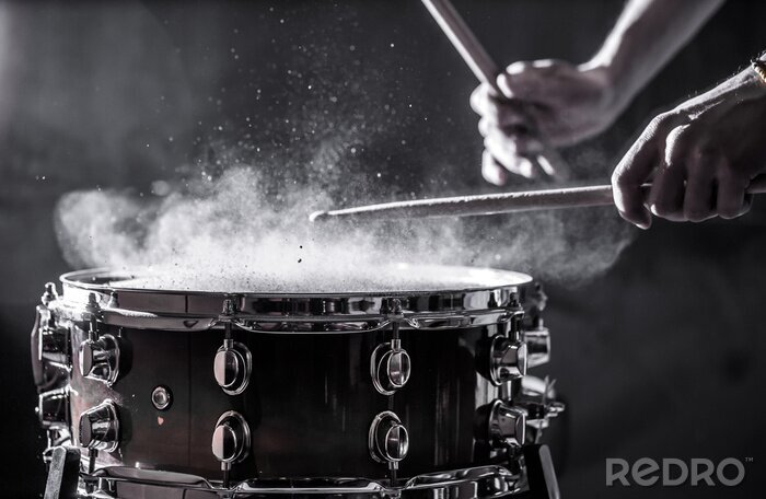 Papier peint  Gros plan sur les tambours en train de jouer