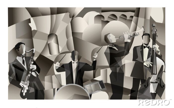 Papier peint  Groupe de jazz à Paris