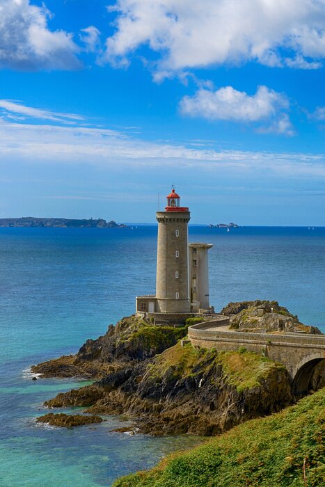 Papier peint  Grue blanche en bord de mer