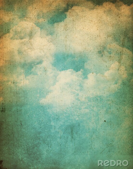 Papier peint  Grunge fond de nuages