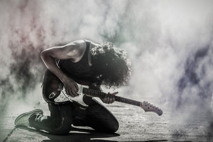 Papier peint  Guitariste et rock and roll