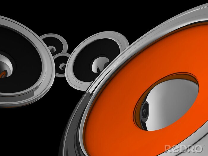 Papier peint  Haut-parleurs musicaux