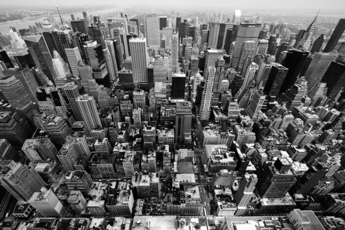 Papier peint  Hautes tours sur un panorama