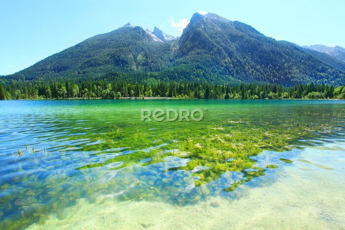 Papier peint  Hintersee lac, Alpes bavaroises, en Allemagne