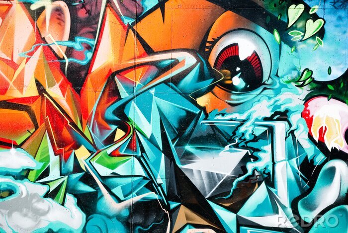 Papier peint  Hip-hop graffiti dans la ville
