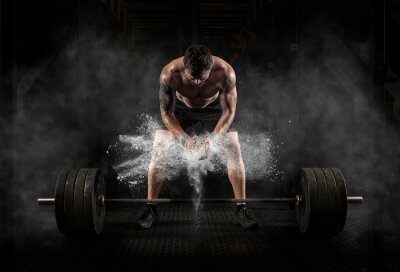 Papier peint  Homme se préparant à l'entraînement