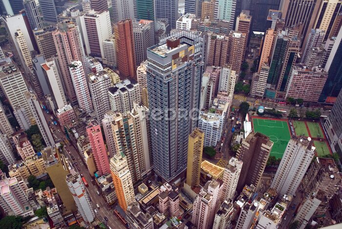 Papier peint  Hong Kong City vue aérienne