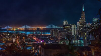 Horizon de San Francisco la nuit