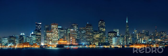 Papier peint  Horizon de San Francisco la nuit