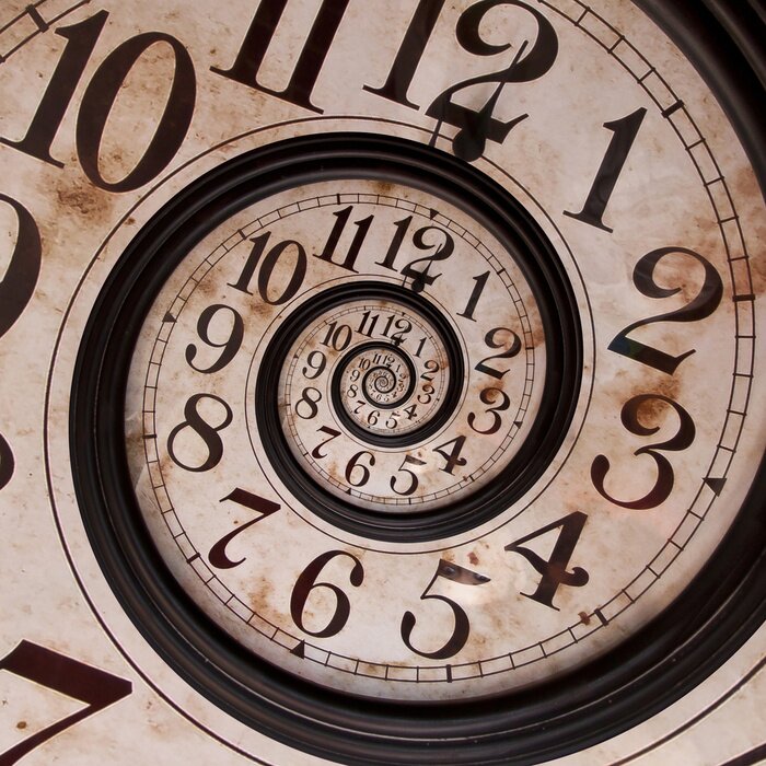 Papier peint  Horloge en spirale