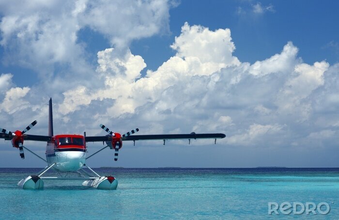 Papier peint  hydravion sur l'eau