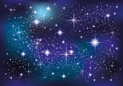 Papier peint  Illustration de ciel étoilé