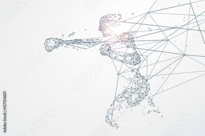 Papier peint  Illustration de remise en forme géométrique