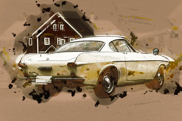 Papier peint  Illustration Oldtimer