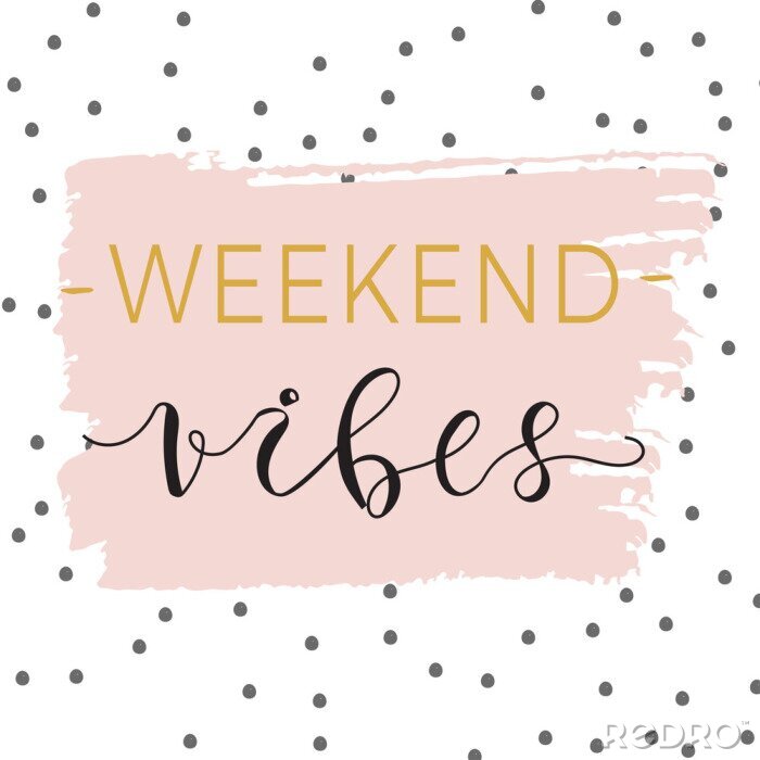 Papier peint  Illustration typographique météo avec lettrage du week-end