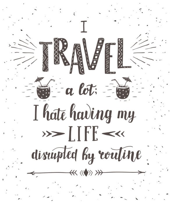 Papier peint  Illustration typographique pour les voyageurs