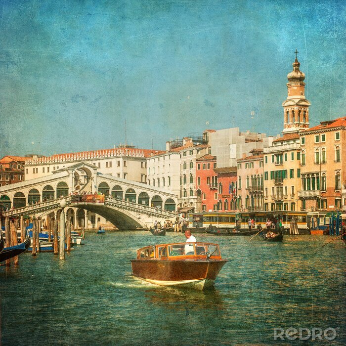 Papier peint  Image de cru de Grand Canal, Venise