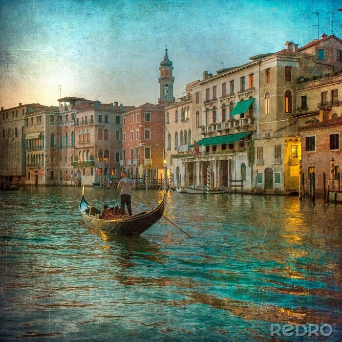 Papier peint  Image de cru de Grand Canal, Venise
