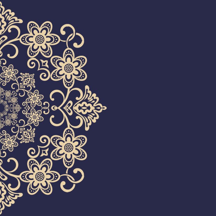 Papier peint  Image florale style oriental