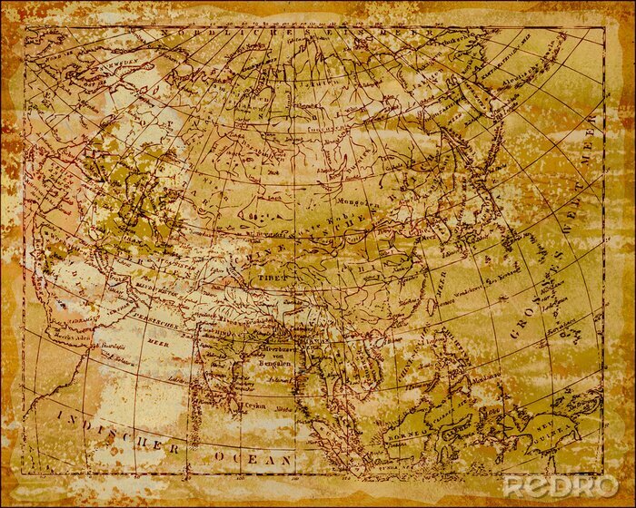 Papier peint  image Métal - Asie