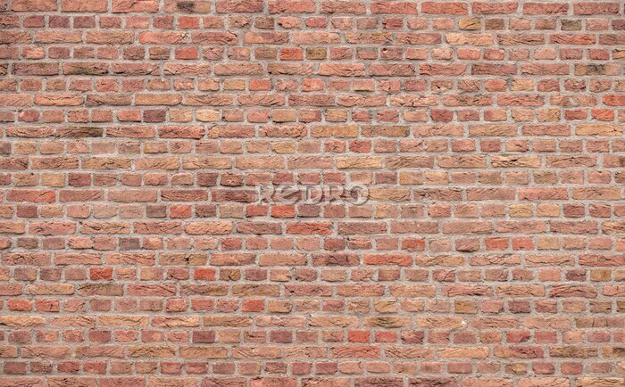 Papier peint  Imitation d'un mur de briques rouges
