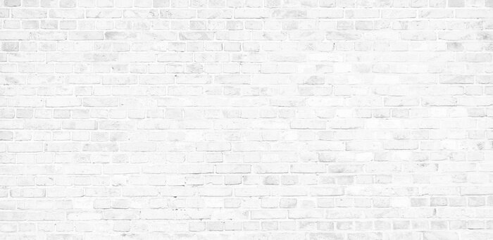 Papier peint  Imitation de mur de briques blanches