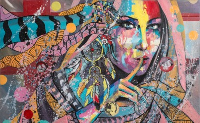 Papier peint  Indienne version pastel