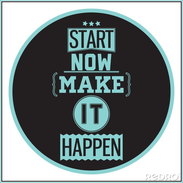 Papier peint  Inscription motivationnelle en anglais