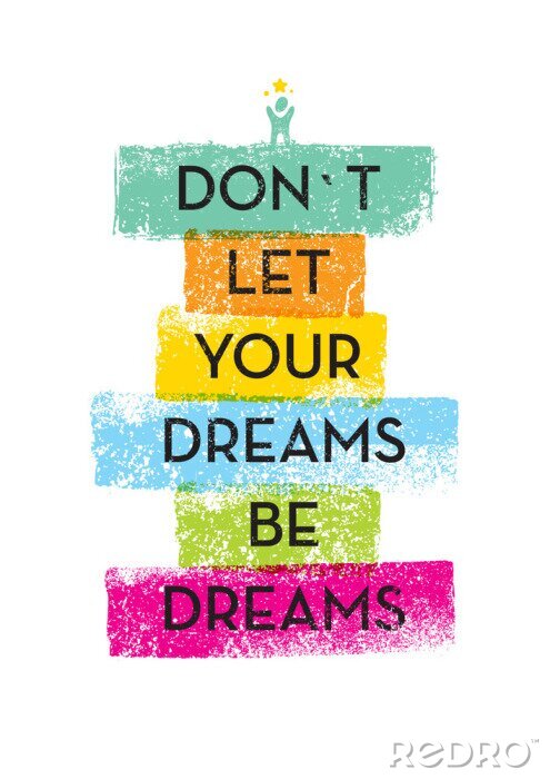 Papier peint  Inscription typographique sur les rêves