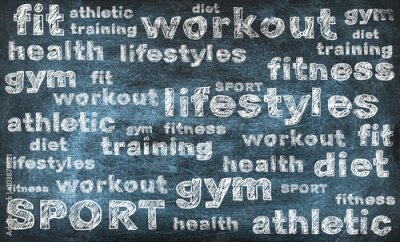 Papier peint  Inscriptions sportives