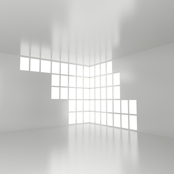 Papier peint  Intérieur vide et effet de profondeur