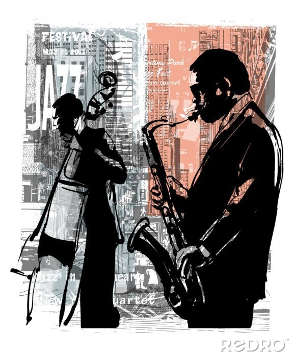 Papier peint  Jazz à New York