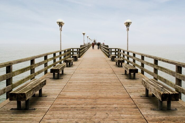 Papier peint  Jetée hors-saison