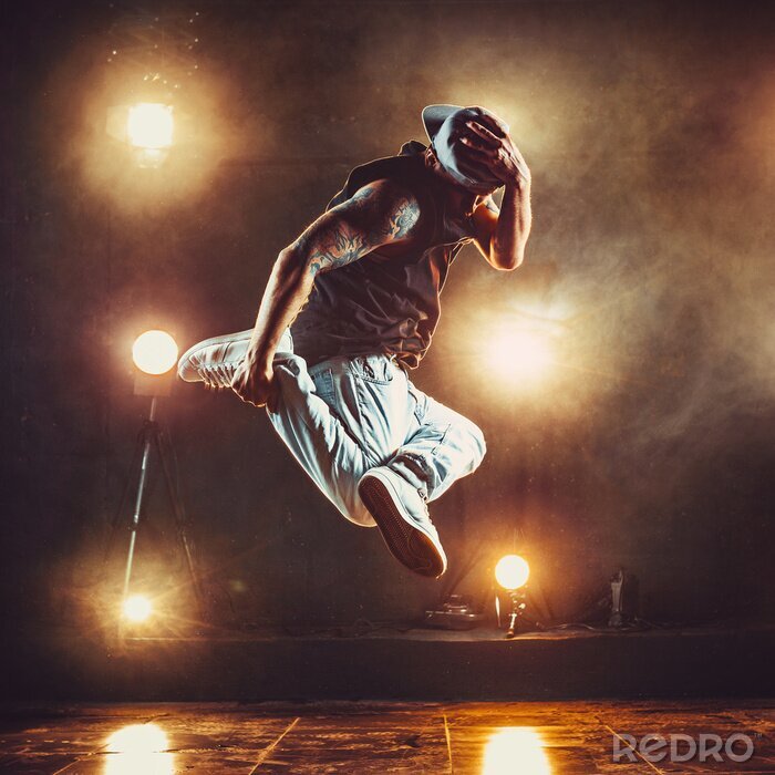 Papier peint  Jeune homme, casser, danseur