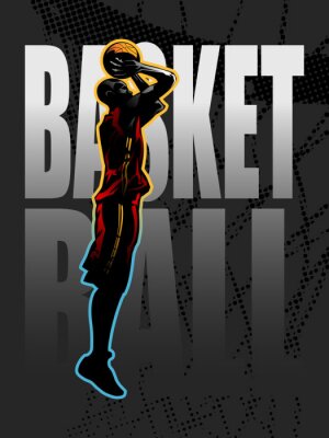 Joueur de basket pousses