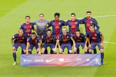 Papier peint  Joueurs du club FC Barcelone